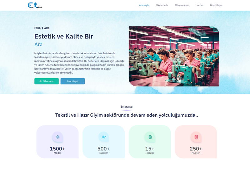 Örnek Kartvizit Web Sitesi